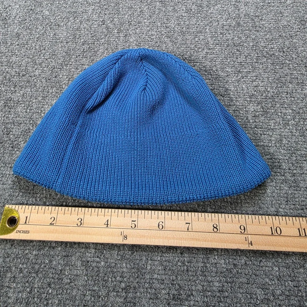The North Face Youth‎ Junior Beanie Hat Blue Black Knit One Size